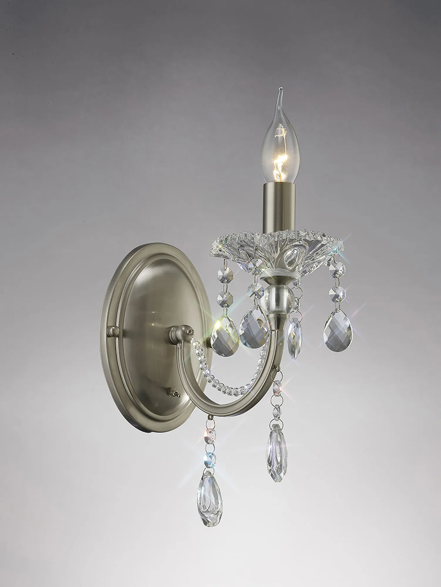 Leana Crystal Wall Lights Diyas Armed Wall Lights